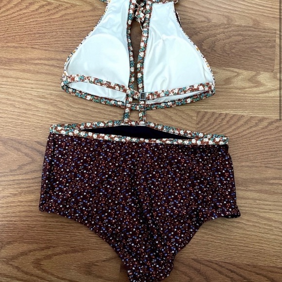 ZIMMERMAN floral daisy one piece Monokini swimsuit -M/L - Picture 5 of 13